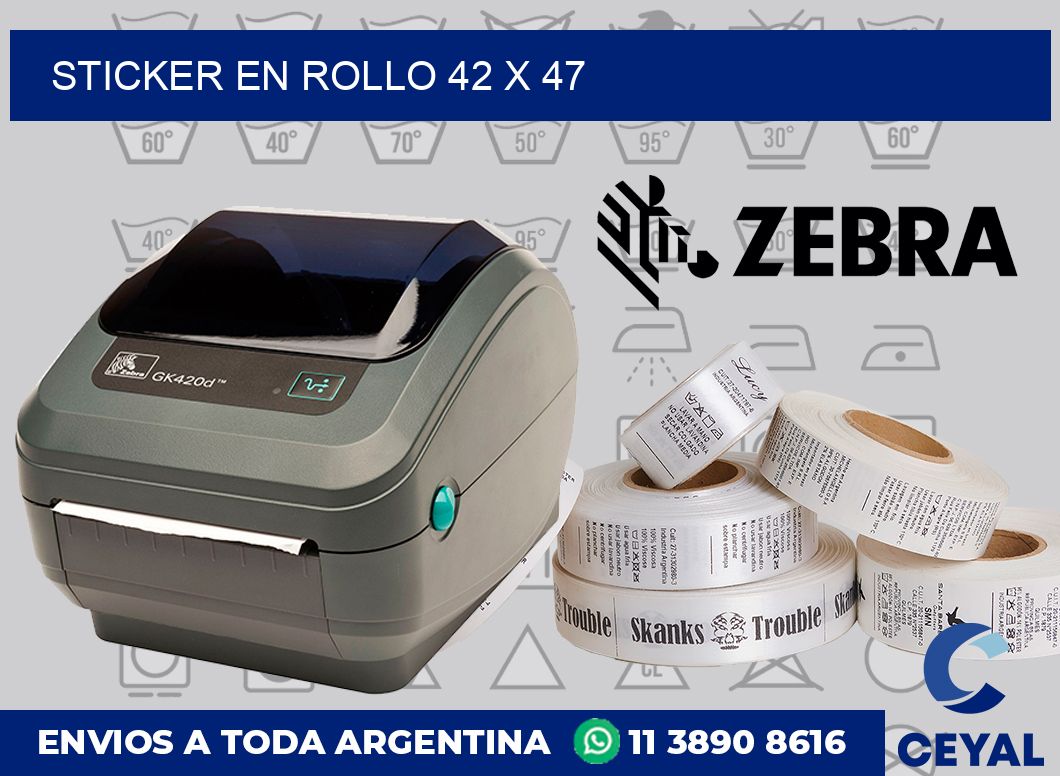 sticker en rollo 42 x 47