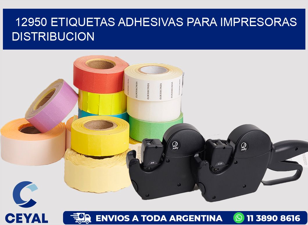 12950 ETIQUETAS ADHESIVAS PARA IMPRESORAS DISTRIBUCION