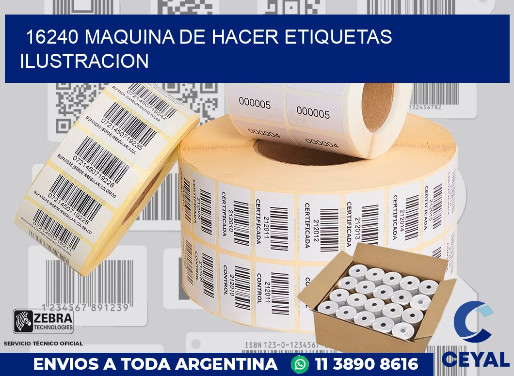 16240 MAQUINA DE HACER ETIQUETAS ILUSTRACION
