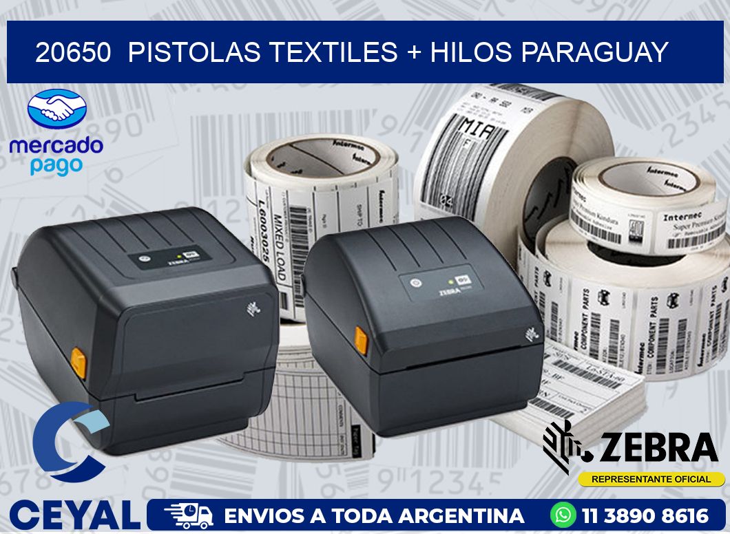 20650  PISTOLAS TEXTILES + HILOS PARAGUAY