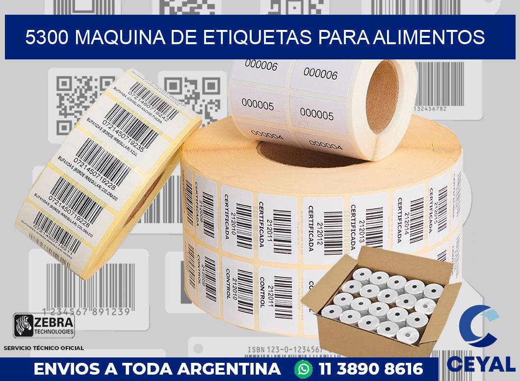 5300 MAQUINA DE ETIQUETAS PARA ALIMENTOS