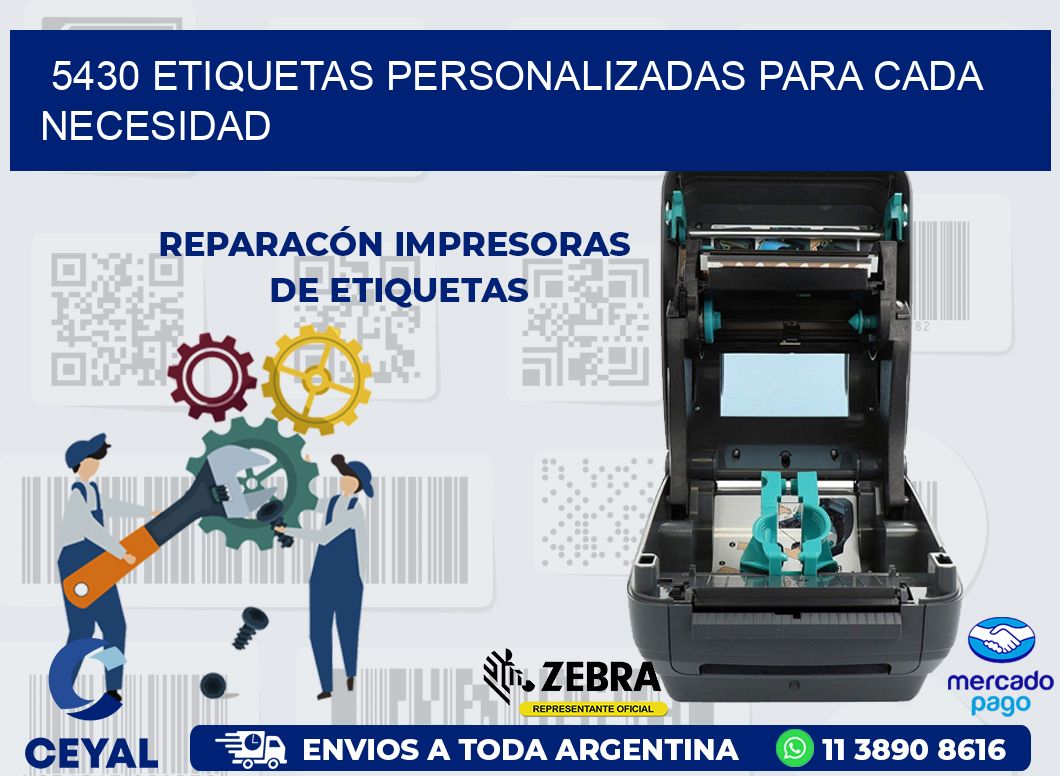 5430 ETIQUETAS PERSONALIZADAS PARA CADA NECESIDAD