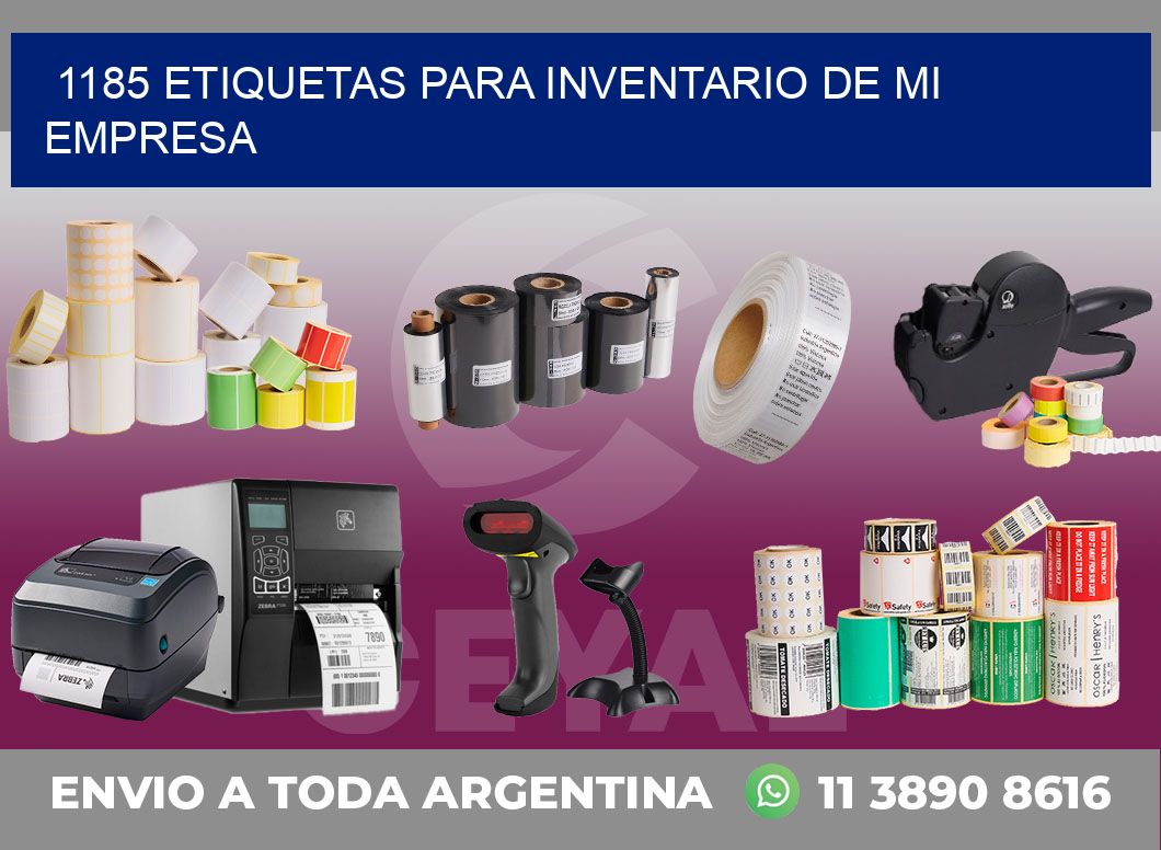 1185 ETIQUETAS PARA INVENTARIO DE MI EMPRESA