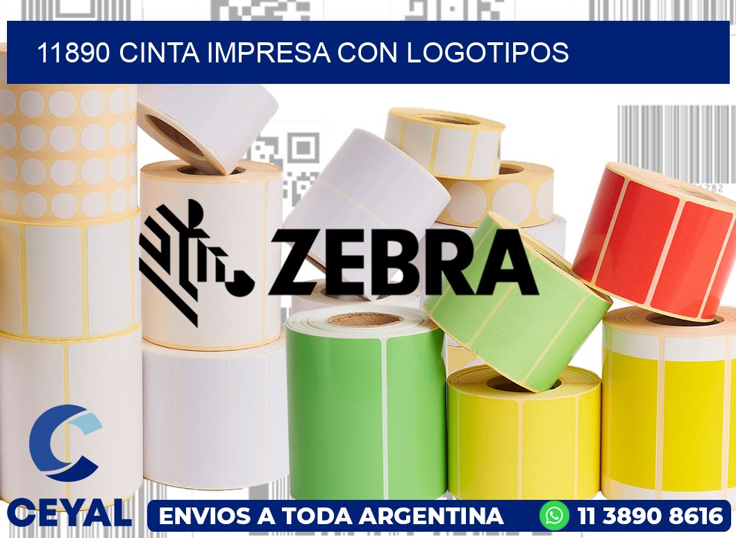 11890 CINTA IMPRESA CON LOGOTIPOS