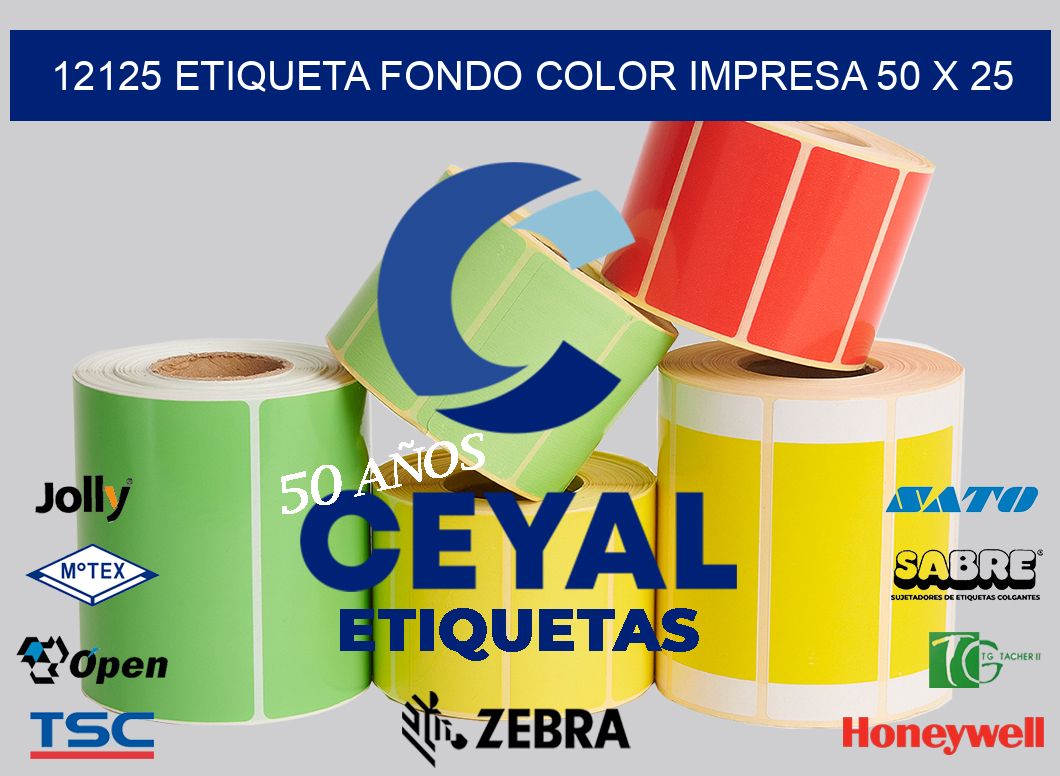 12125 ETIQUETA FONDO COLOR IMPRESA 50 X 25