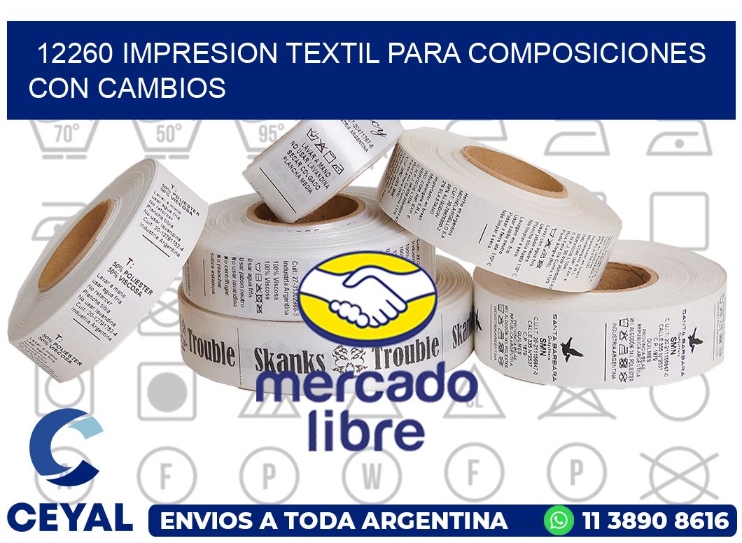 12260 IMPRESION TEXTIL PARA COMPOSICIONES CON CAMBIOS