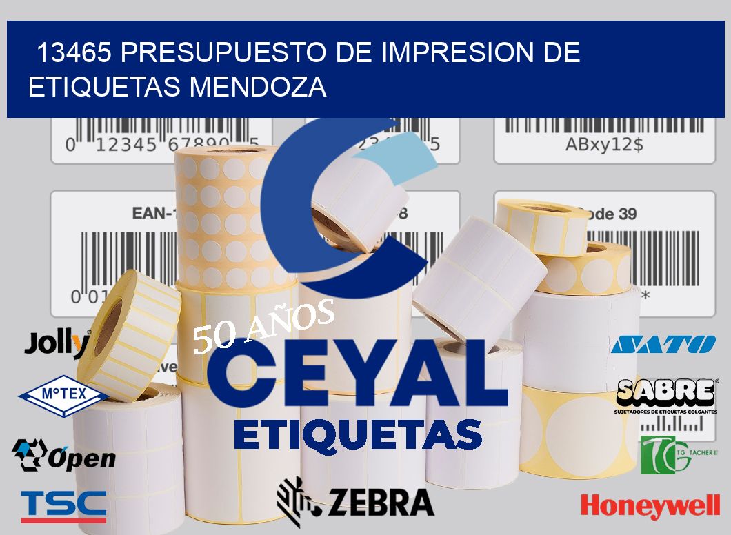 13465 PRESUPUESTO DE IMPRESION DE ETIQUETAS MENDOZA