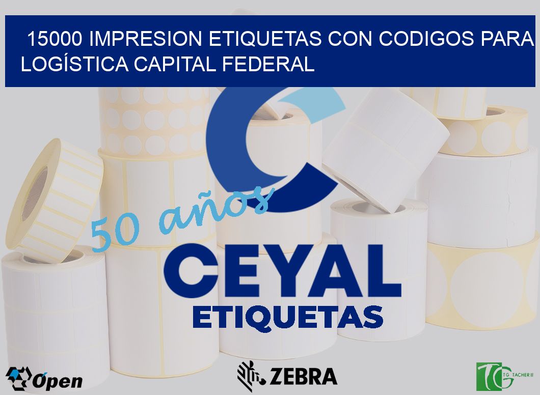 15000 IMPRESION ETIQUETAS CON CODIGOS PARA LOGÍSTICA CAPITAL FEDERAL