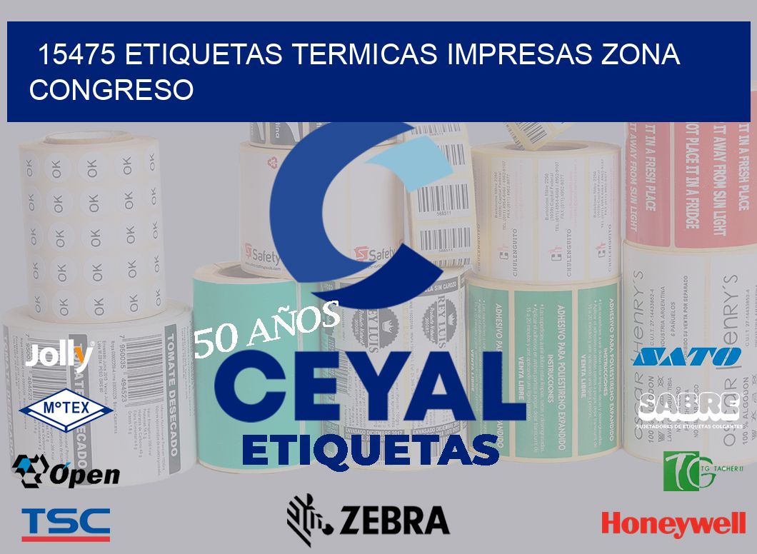 15475 ETIQUETAS TERMICAS IMPRESAS ZONA CONGRESO