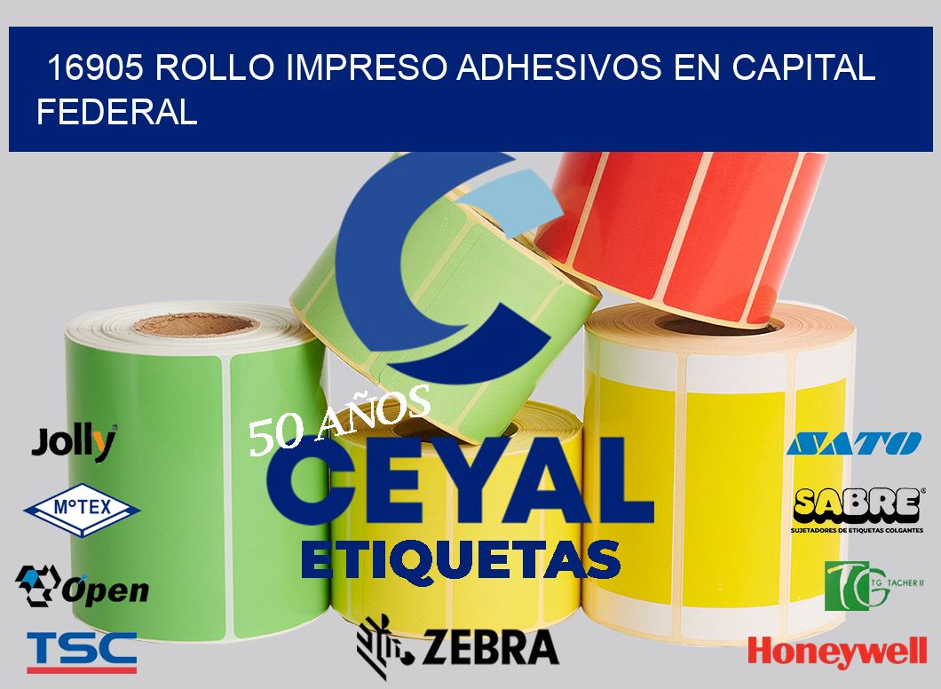 16905 ROLLO IMPRESO ADHESIVOS EN CAPITAL FEDERAL