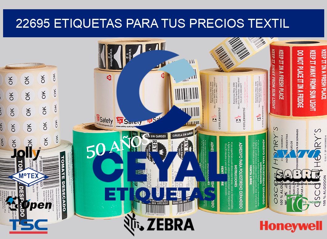 22695 ETIQUETAS PARA TUS PRECIOS TEXTIL