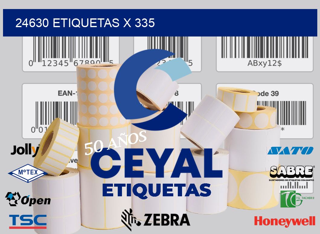 24630 Etiquetas x 335