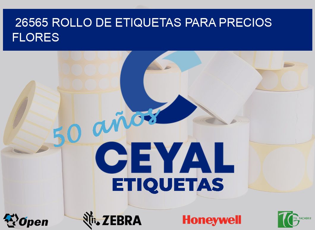 26565 ROLLO DE ETIQUETAS PARA PRECIOS FLORES