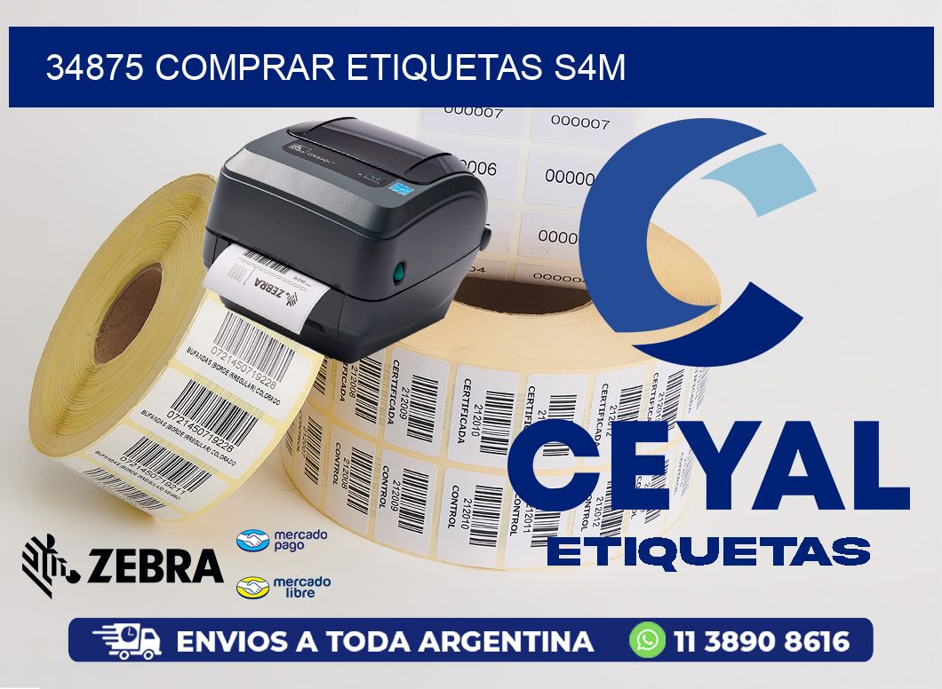 34875 COMPRAR ETIQUETAS S4M