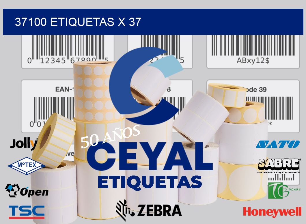 37100 Etiquetas x 37
