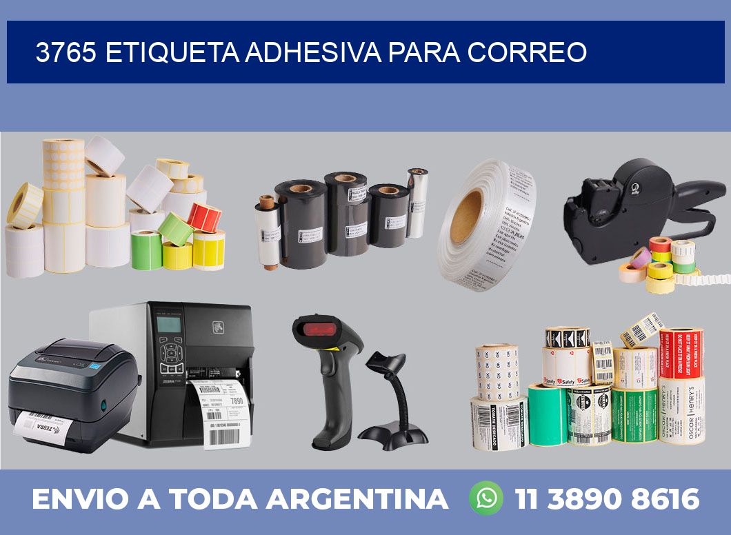 3765 ETIQUETA ADHESIVA PARA CORREO
