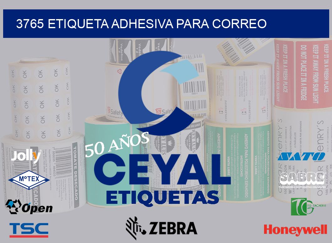 3765 ETIQUETA ADHESIVA PARA CORREO