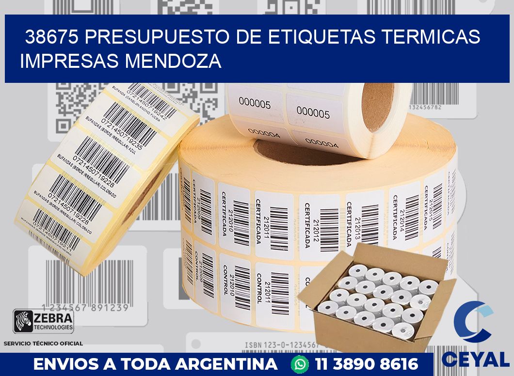 38675 PRESUPUESTO DE ETIQUETAS TERMICAS IMPRESAS MENDOZA