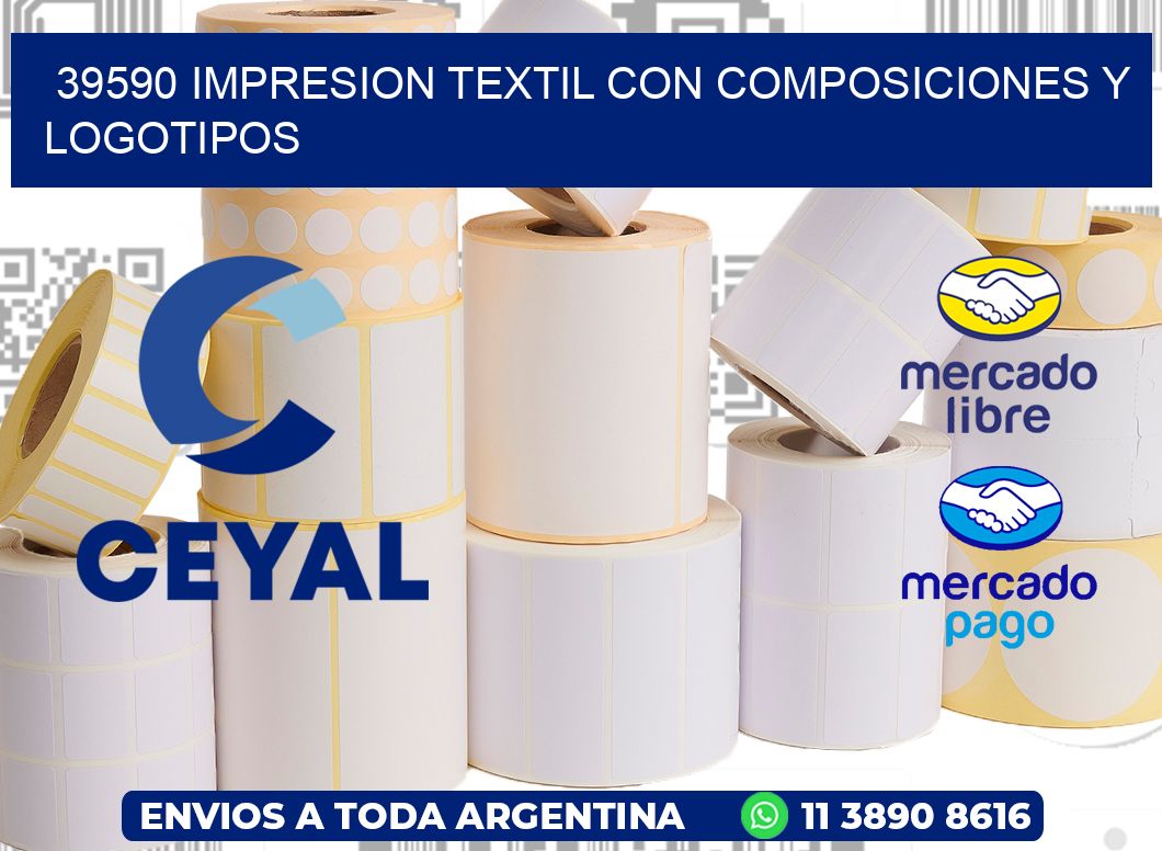 39590 IMPRESION TEXTIL CON COMPOSICIONES Y LOGOTIPOS