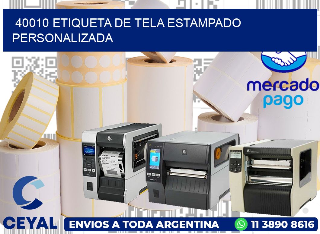 40010 ETIQUETA DE TELA ESTAMPADO PERSONALIZADA