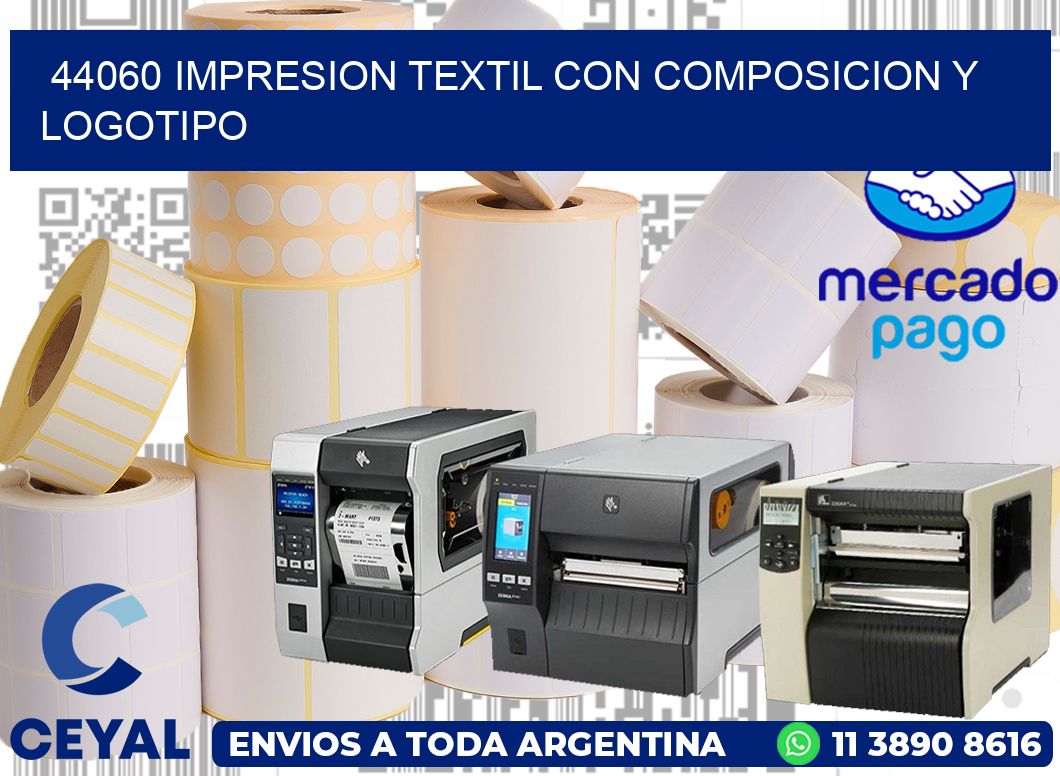 44060 IMPRESION TEXTIL CON COMPOSICION Y LOGOTIPO