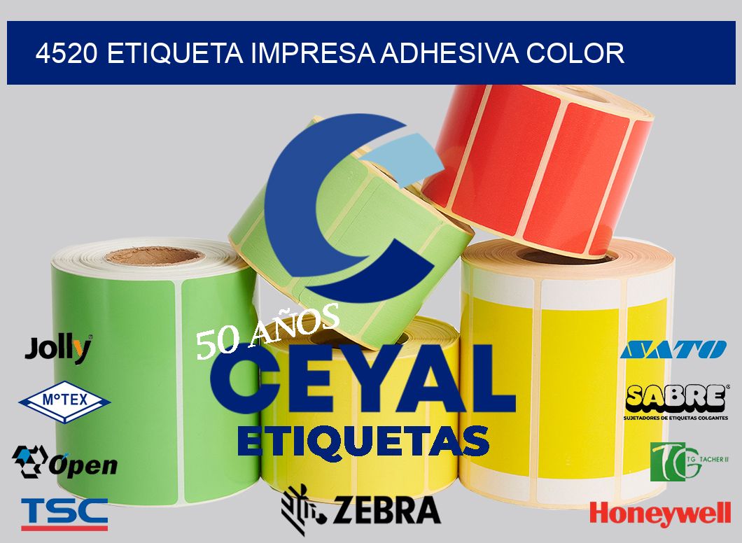 4520 ETIQUETA IMPRESA ADHESIVA COLOR