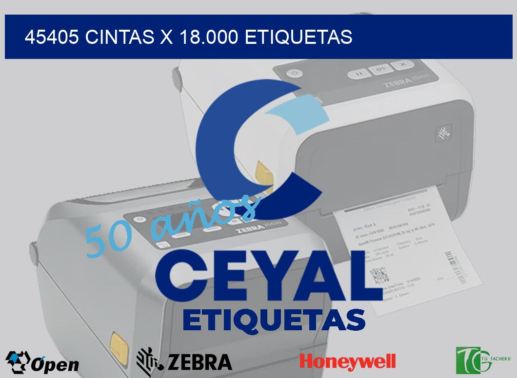 45405 cintas x 18.000 etiquetas