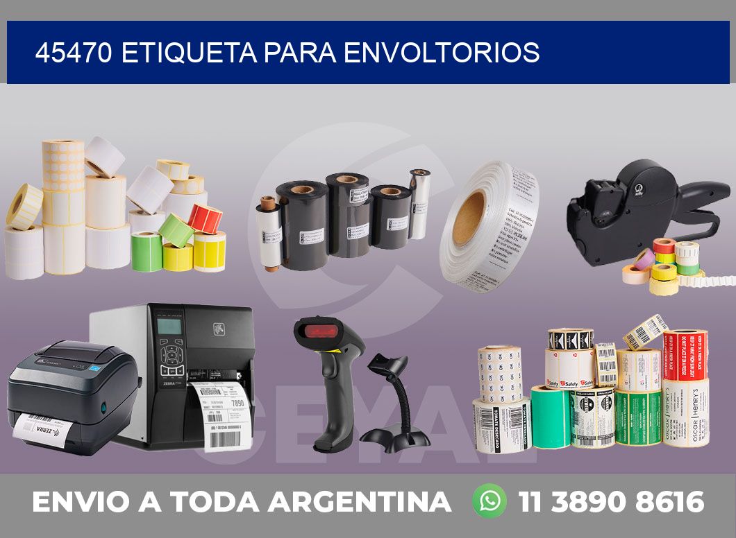 45470 ETIQUETA PARA ENVOLTORIOS
