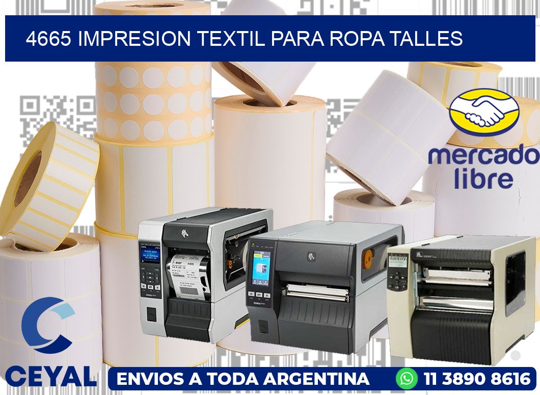 4665 IMPRESION TEXTIL PARA ROPA TALLES