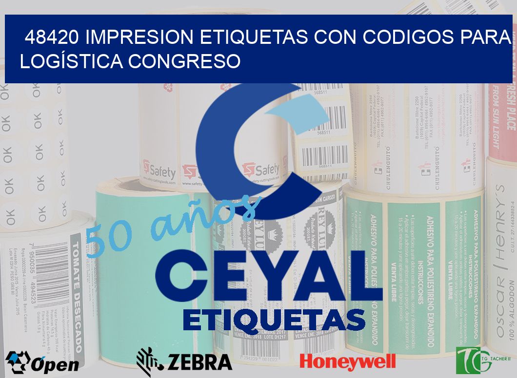 48420 IMPRESION ETIQUETAS CON CODIGOS PARA LOGÍSTICA CONGRESO