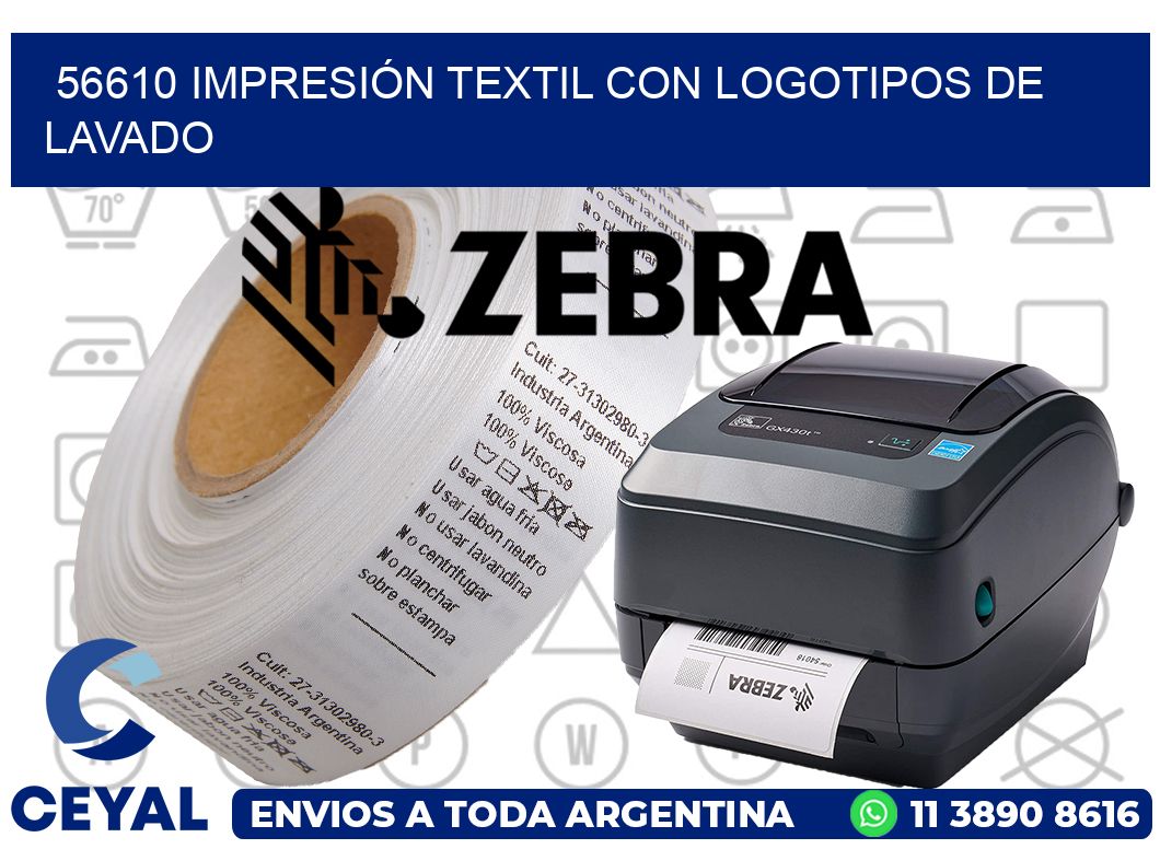 56610 IMPRESIÓN TEXTIL CON LOGOTIPOS DE LAVADO