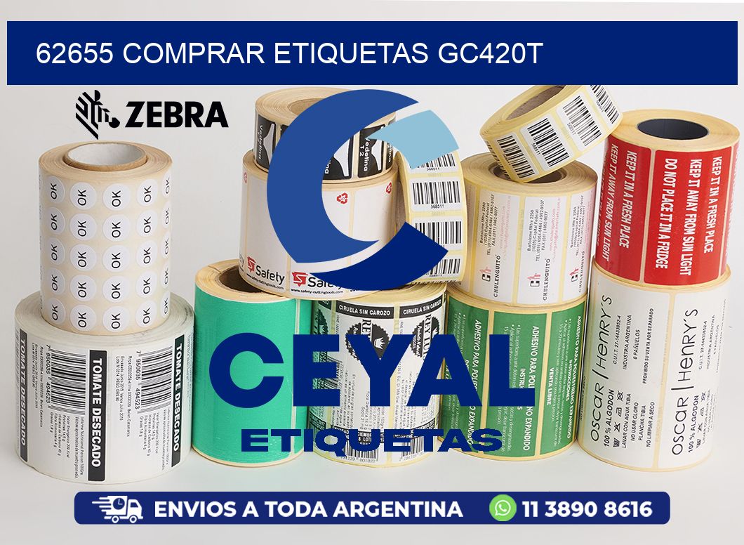62655 COMPRAR ETIQUETAS GC420T