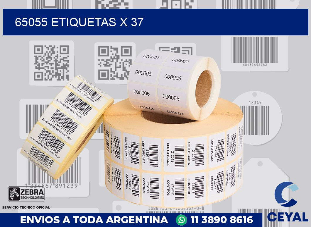 65055 Etiquetas x 37