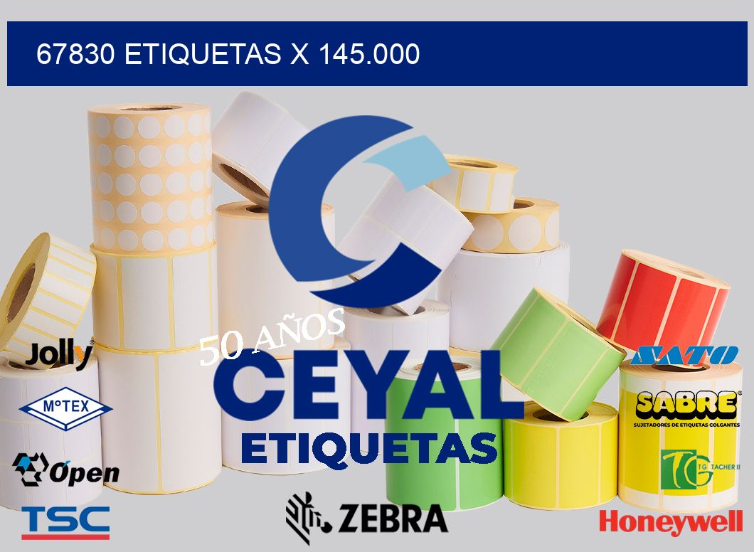 67830 Etiquetas x 145.000