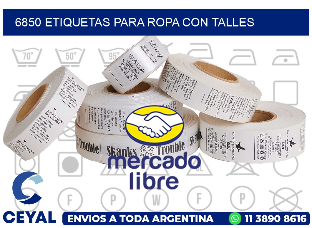 6850 ETIQUETAS PARA ROPA CON TALLES
