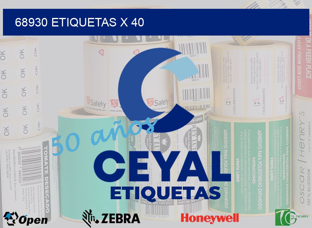 68930 Etiquetas x 40