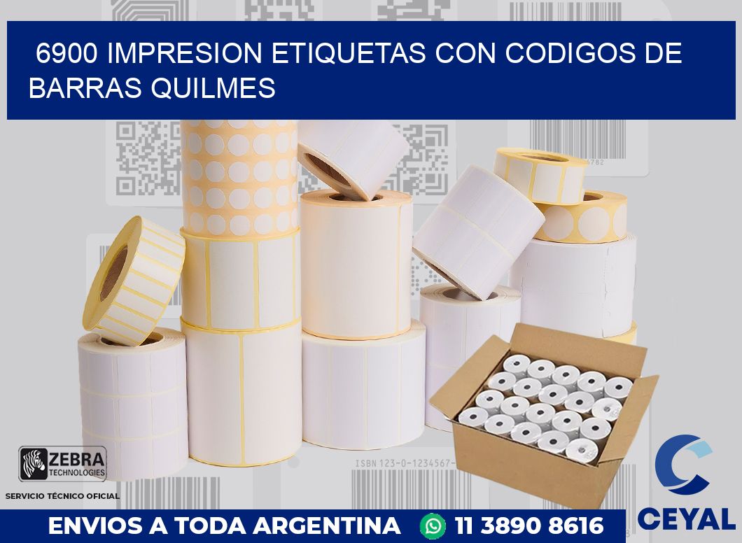 6900 IMPRESION ETIQUETAS CON CODIGOS DE BARRAS QUILMES