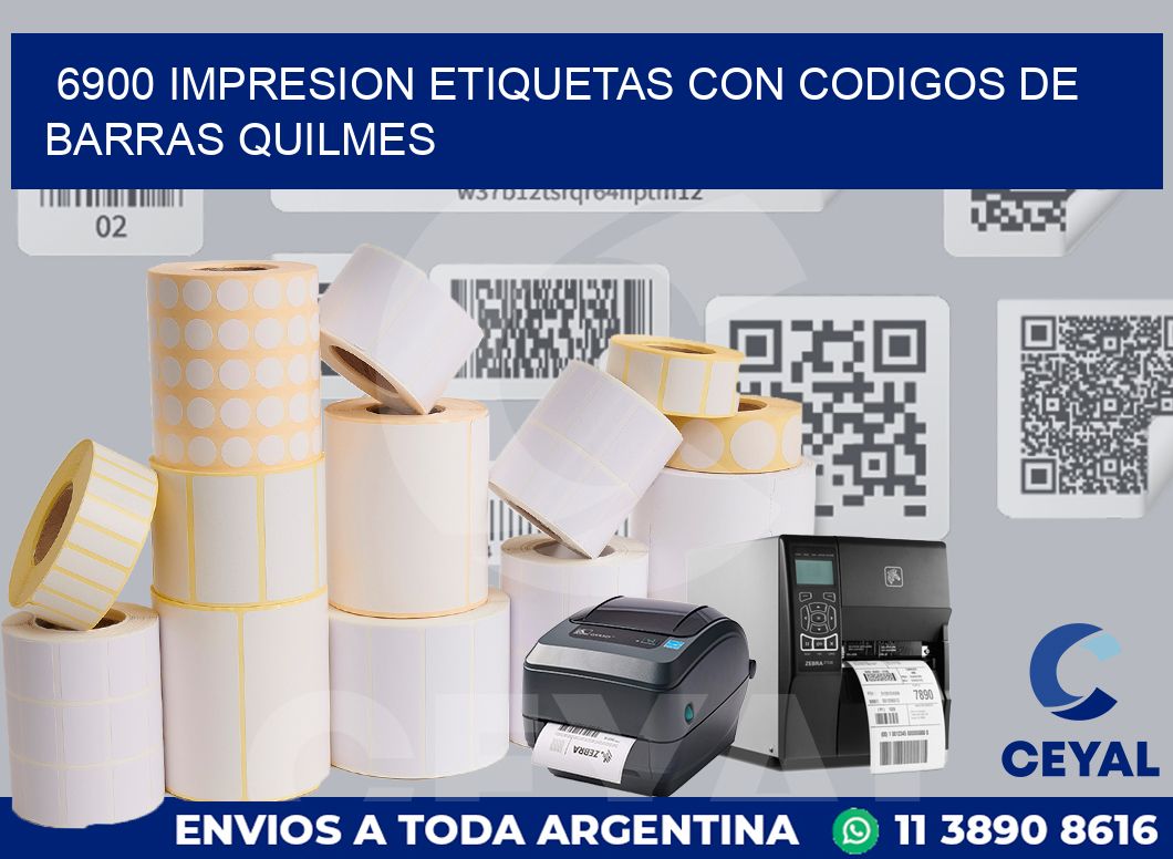 6900 IMPRESION ETIQUETAS CON CODIGOS DE BARRAS QUILMES