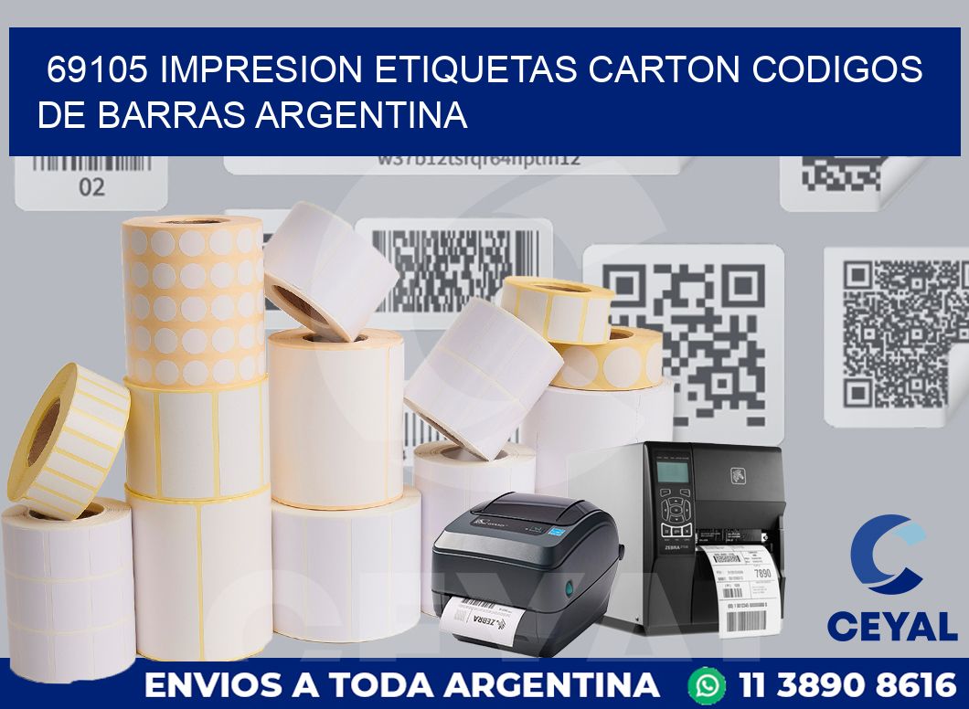 69105 IMPRESION ETIQUETAS CARTON CODIGOS DE BARRAS ARGENTINA