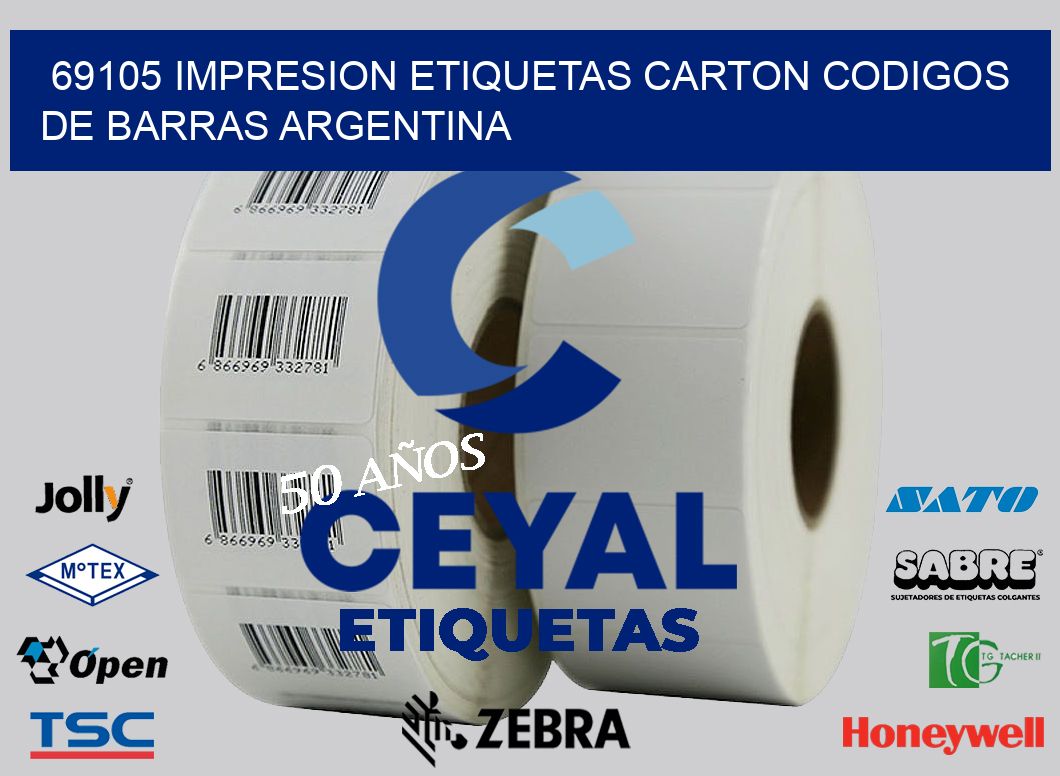 69105 IMPRESION ETIQUETAS CARTON CODIGOS DE BARRAS ARGENTINA