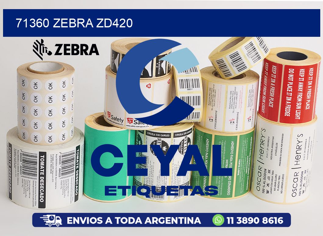 71360 ZEBRA ZD420