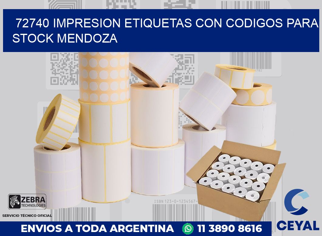 72740 IMPRESION ETIQUETAS CON CODIGOS PARA STOCK MENDOZA