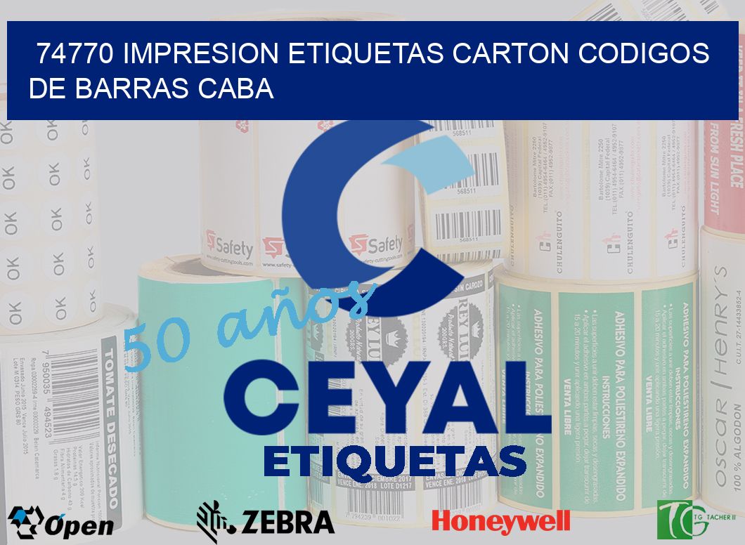 74770 IMPRESION ETIQUETAS CARTON CODIGOS DE BARRAS CABA