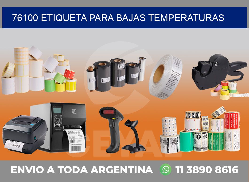 76100 ETIQUETA PARA BAJAS TEMPERATURAS