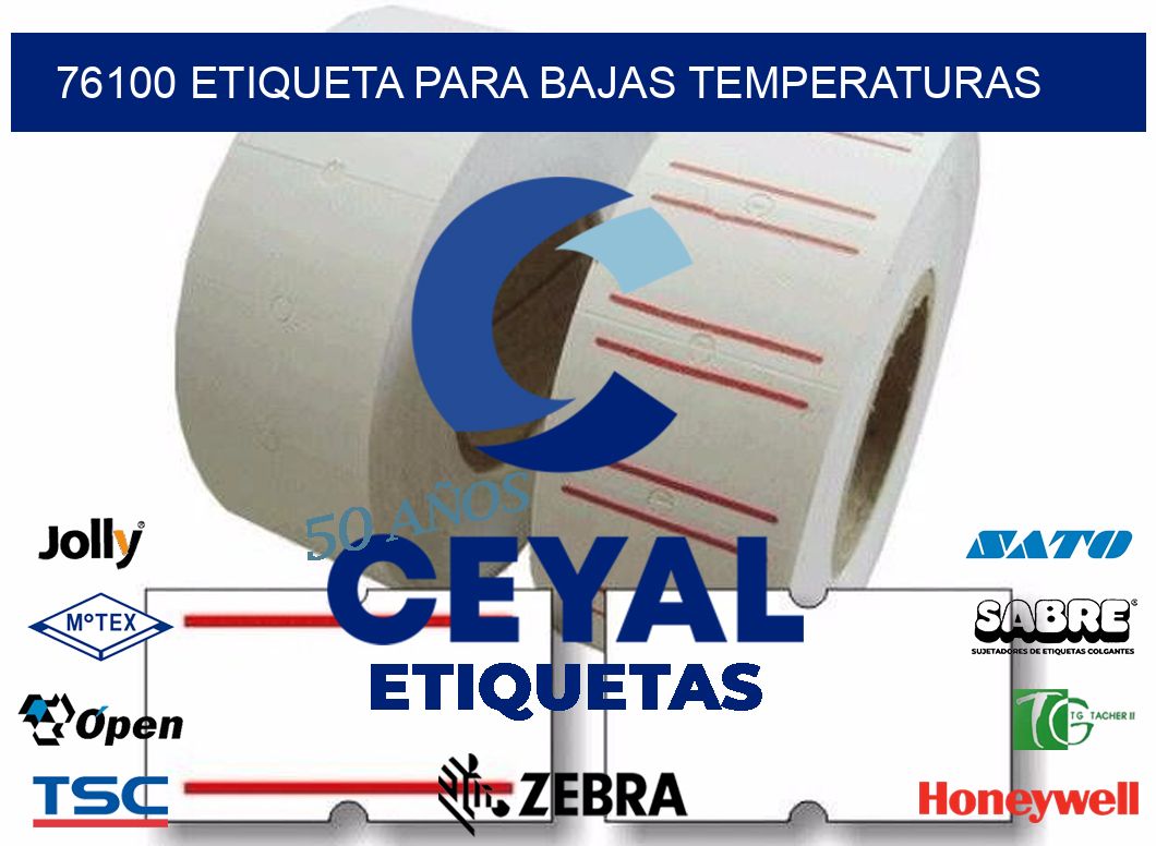 76100 ETIQUETA PARA BAJAS TEMPERATURAS
