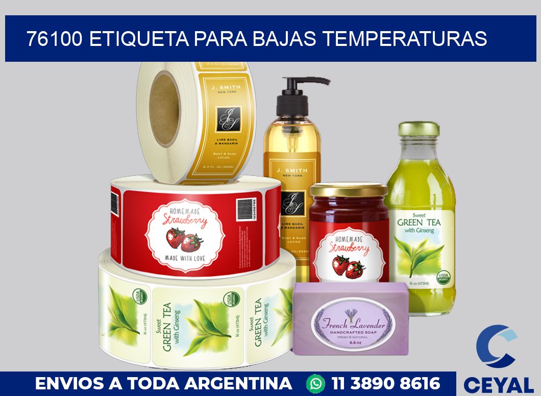 76100 ETIQUETA PARA BAJAS TEMPERATURAS