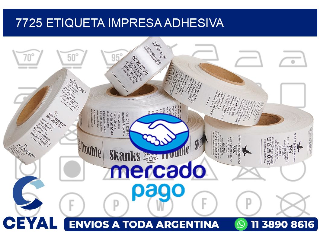 7725 ETIQUETA IMPRESA ADHESIVA