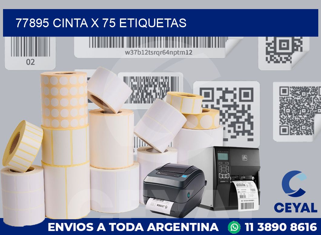 77895 cinta x 75 etiquetas