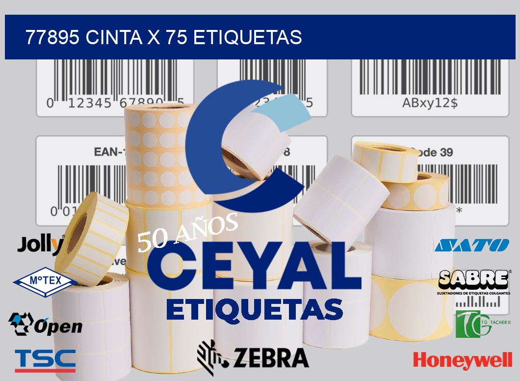 77895 cinta x 75 etiquetas
