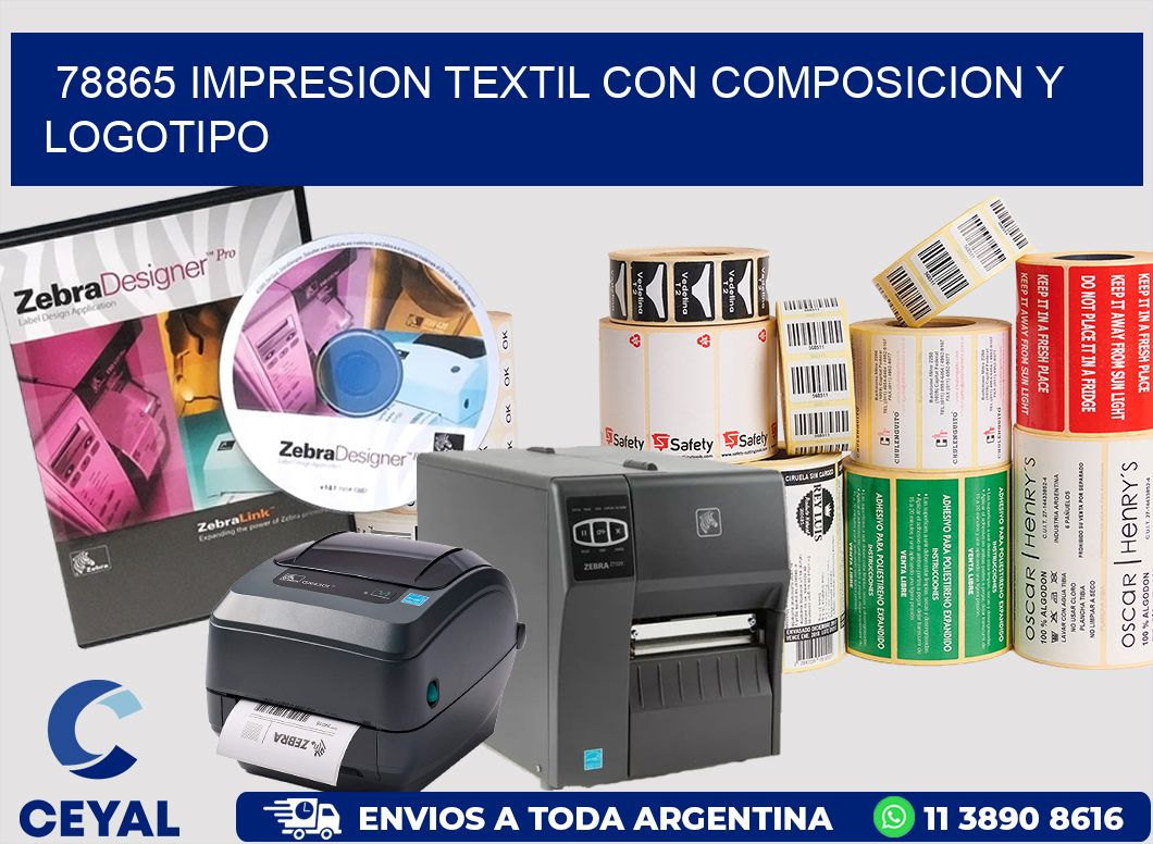 78865 IMPRESION TEXTIL CON COMPOSICION Y LOGOTIPO
